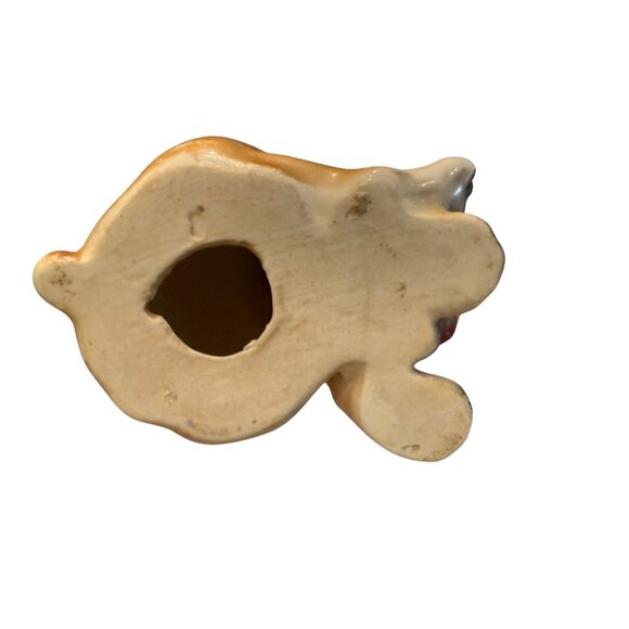 Vintage Ceramic Puppy Figurine Holding Shoe - Picture 7 of 13